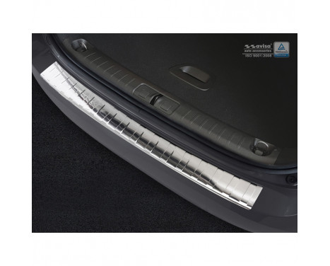 Stainless steel bumper protector suitable for Fiat Tipo SW 2016- 'Ribs'