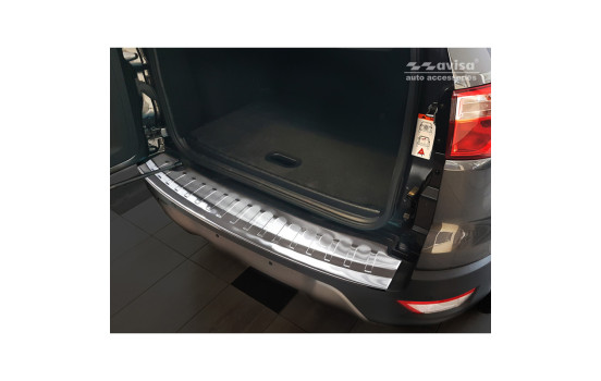 Stainless steel bumper protector suitable for Ford Ecosport II Facelift 2017- 'Ribs', Image 2