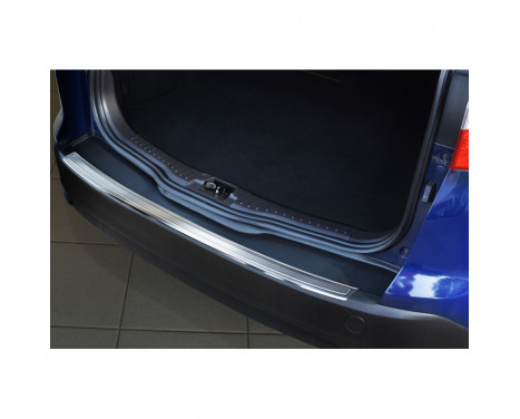 Stainless steel bumper protector suitable for Ford Focus III Wagon 2011- 'Ribs'