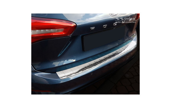 Stainless steel bumper protector suitable for Ford Focus IV Kombi 2018- 'Ribs'