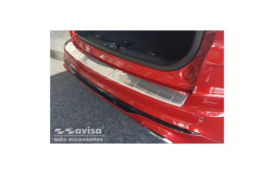 Stainless steel bumper protector suitable for Ford Kuga III ST-Line 2019- 'Ribs'