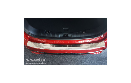Stainless steel bumper protector suitable for Ford Kuga III ST-Line 2019- 'Ribs', Image 3