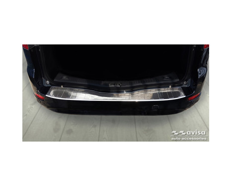 Stainless steel bumper protector suitable for Ford Mondeo Wagon FL 2010-2014 'Ribs'