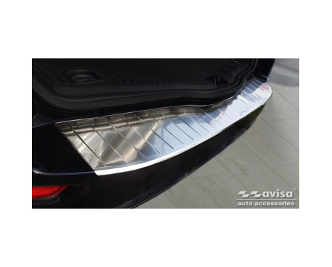 Stainless steel bumper protector suitable for Ford Mondeo Wagon FL 2010-2014 'Ribs', Image 2