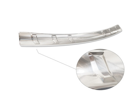 Stainless steel bumper protector suitable for Ford Mustang VI Coupé 2015-2017 & FL 2017- 'Ribs', Image 6