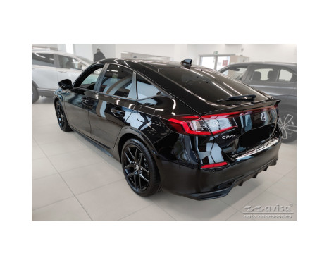 Stainless steel bumper protector suitable for Honda Civic XI HB 2022- 'Ribs', Image 5