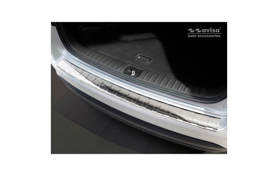 Stainless steel bumper protector suitable for Hyundai Tucson FL 2018-'Ribs'