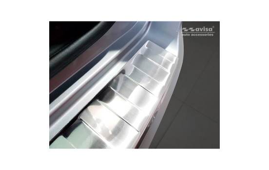 Stainless steel bumper protector suitable for Hyundai Tucson FL 2018-'Ribs', Image 2