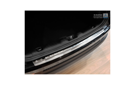 Stainless steel bumper protector suitable for Jeep Compass 2017- 'Ribs', Image 2