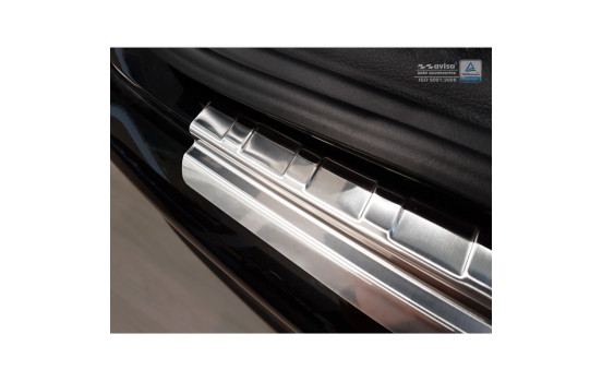 Stainless steel bumper protector suitable for Jeep Compass 2017- 'Ribs', Image 4