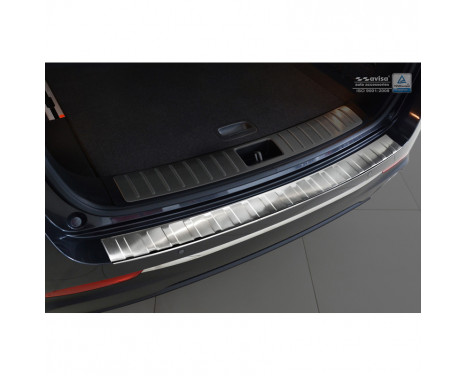Stainless steel bumper protector suitable for Kia Optima Combi 2016- 'Ribs'