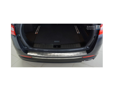 Stainless steel bumper protector suitable for Kia Optima Combi 2016- 'Ribs', Image 3