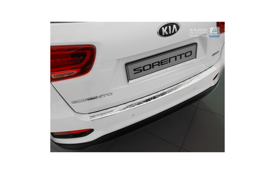 Stainless steel bumper protector suitable for Kia Sorento III Facelift 2017- 'Ribs'