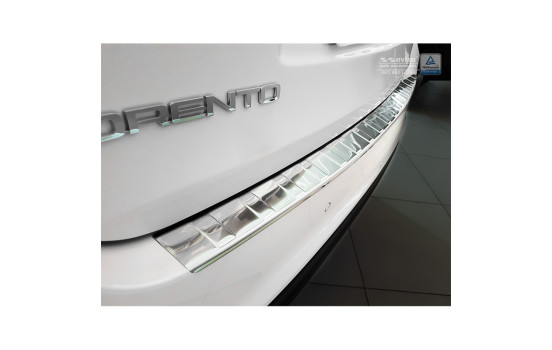 Stainless steel bumper protector suitable for Kia Sorento III Facelift 2017- 'Ribs', Image 3