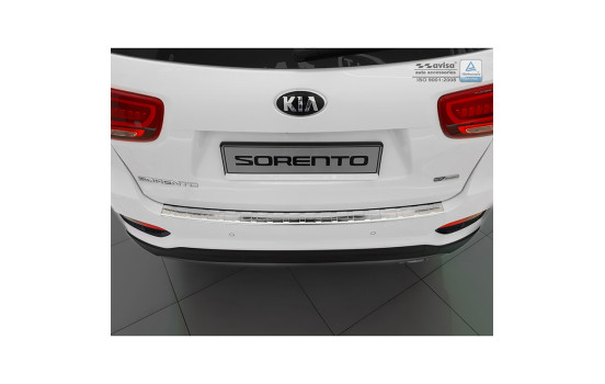Stainless steel bumper protector suitable for Kia Sorento III Facelift 2017- 'Ribs', Image 4