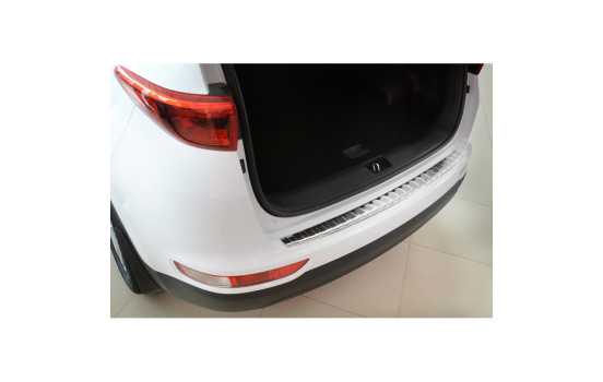 Stainless steel bumper protector suitable for Kia Sportage IV 2016- 'Ribs'