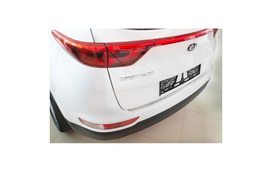 Stainless steel bumper protector suitable for Kia Sportage IV 2016- 'Ribs', Image 3