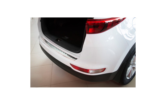 Stainless steel bumper protector suitable for Kia Sportage IV 2016- 'Ribs', Image 4