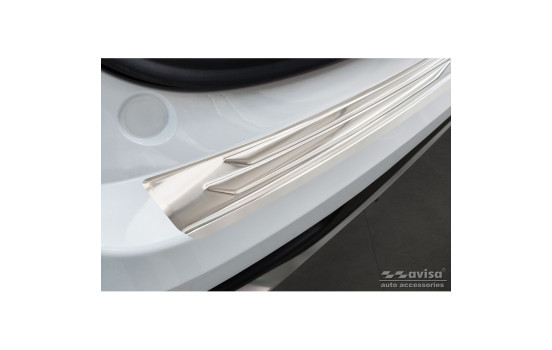 Stainless steel bumper protector suitable for Lexus NX II 2021- 'Lines', Image 3