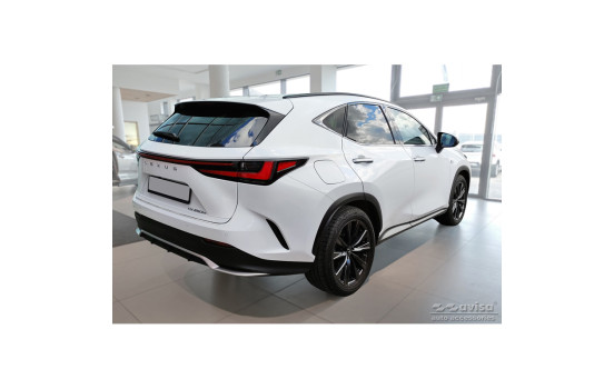 Stainless steel bumper protector suitable for Lexus NX II 2021- 'Lines', Image 5