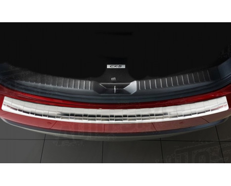 Stainless steel bumper protector suitable for Mazda CX5 II 2017- 'Ribs'