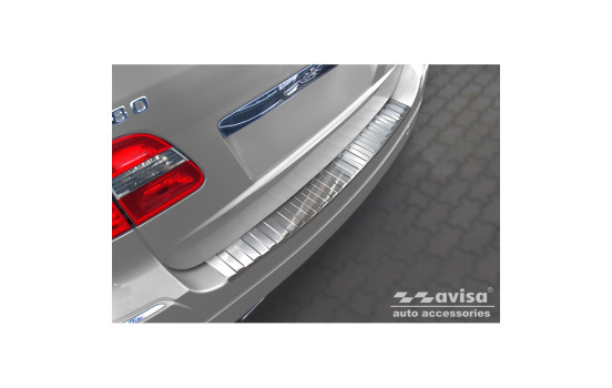 Stainless steel bumper protector suitable for Mercedes B-Class W245 2005-2008 'Ribs', Image 2