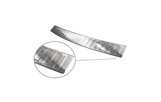 Stainless steel bumper protector suitable for Mercedes B-Class W245 2005-2008 'Ribs', Image 4