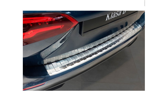 Stainless steel bumper protector suitable for Mercedes B-Class W247 2018- 'Ribs'