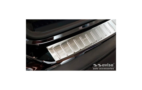 Stainless steel bumper protector suitable for Mercedes C-Class W205 Kombi 2014- 'Ribs', Image 4