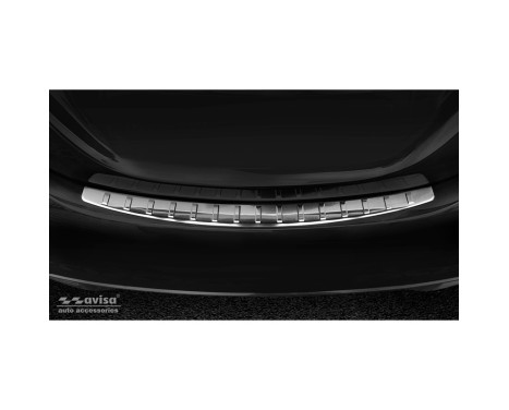 Stainless steel bumper protector suitable for Mercedes C-Class W205 Sedan 2014-2019 & 2019- 'Ribs', Image 2