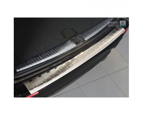 Stainless steel bumper protector suitable for Mercedes E-Class W213 Kombi 2016- 'Ribs'