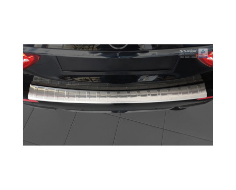 Stainless steel bumper protector suitable for Mercedes E-Class W213 Kombi 2016- 'Ribs', Image 2