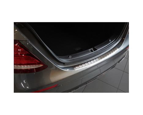Stainless steel bumper protector suitable for Mercedes E-Class W213 Sedan 2016- 'Ribs', Image 2