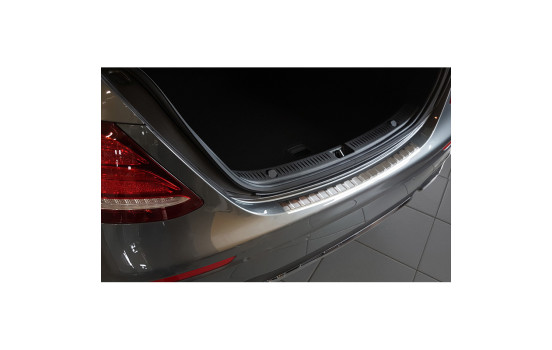 Stainless steel bumper protector suitable for Mercedes E-Class W213 Sedan 2016- 'Ribs', Image 2