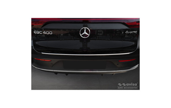 Stainless steel bumper protector suitable for Mercedes EQC (N293) 2019- 'Ribs', Image 4