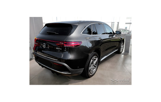 Stainless steel bumper protector suitable for Mercedes EQC (N293) 2019- 'Ribs', Image 5