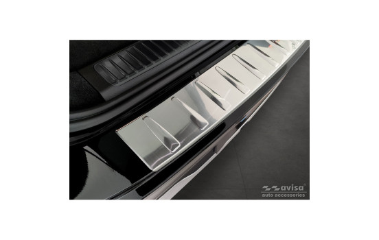 Stainless steel bumper protector suitable for Mercedes EQS SUV (X296) 2022- 'Ribs', Image 3