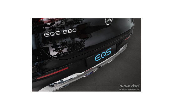 Stainless steel bumper protector suitable for Mercedes EQS SUV (X296) 2022- 'Ribs', Image 4