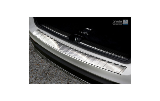 Stainless steel bumper protector suitable for Mercedes GLC 2015- 'Ribs'