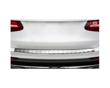 Stainless steel bumper protector suitable for Mercedes GLC 2015- 'Ribs', Image 3