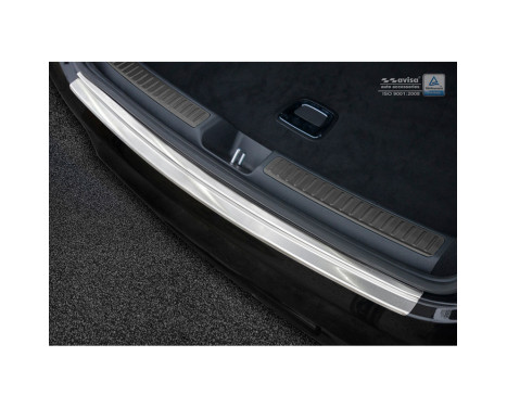 Stainless steel bumper protector suitable for Mercedes GLC Coupe 2016- 'Ribs'