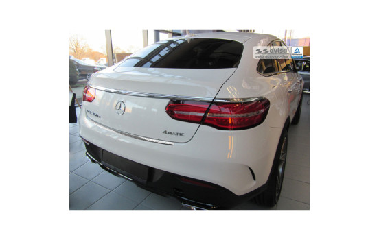 Stainless steel bumper protector suitable for Mercedes GLE Coupe 2015- 'Ribs', Image 2