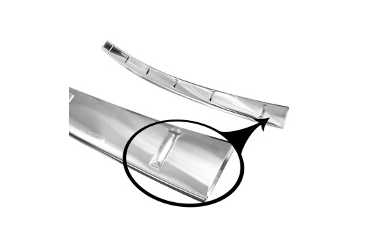 Stainless steel bumper protector suitable for Mercedes GLE II (W167) 2019- 'Ribs', Image 5