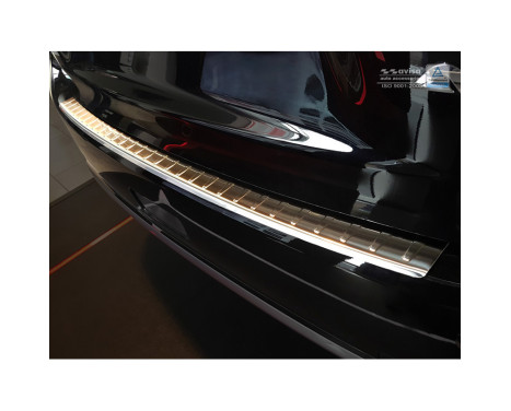 Stainless steel bumper protector suitable for Mitsubishi ASX 2010- 'Ribs', Image 3