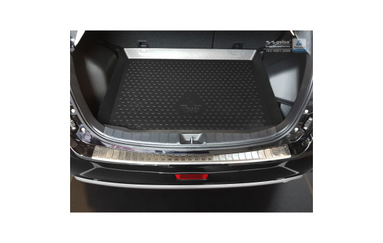Stainless steel bumper protector suitable for Mitsubishi ASX 2010- 'Ribs', Image 4