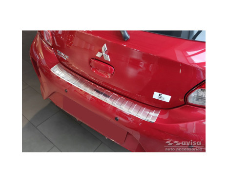 Stainless steel bumper protector suitable for Mitsubishi Space Star Facelift 2020- 'Ribs'