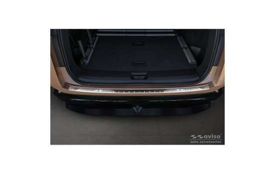 Stainless steel bumper protector suitable for Nissan Ariya 2022- 'Ribs', Image 2