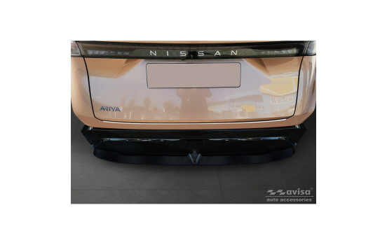 Stainless steel bumper protector suitable for Nissan Ariya 2022- 'Ribs', Image 3