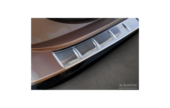 Stainless steel bumper protector suitable for Nissan Ariya 2022- 'Ribs', Image 4