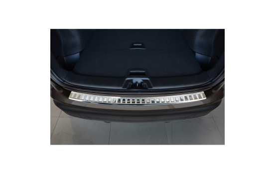 Stainless steel bumper protector suitable for Nissan Qashqai II 2014- 'Ribs', Image 2